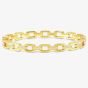 Nomination Pretty Bangles Gold Plated Square Link Cubic Zirconia Bangle 029509/012