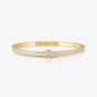 Nomination Pretty Bangles Small Gold Tone Round Cubic Zirconia Bangle 029519/020
