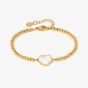 Nomination Emosfere Gold Tone Mother Of Pearl Ball Bead Bracelet 134211/036