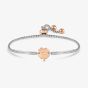 Nomination Milleluci Silver & Rose Gold Clover Toggle Bracelet 028017/006