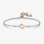 Nomination Milleluci Silver & Rose Gold Sparkling Heart Toggle Bracelet 028020/022
