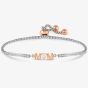 Nomination Milleluci Silver Rose Gold Tone Cubic Zirconia Mum Bracelet 028026/002
