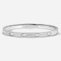 Nomination Pretty Bangles Silver Tone Cubic Zirconia Hinged Bangle 028526/001