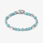 Nomination InstinctStyle Stainless Steel & Turquoise Stones Infinity Bracelet 027936/003