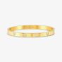 Nomination Pretty Bangles Gold Plated Cubic Zirconia Heart Medium Bangle 029512/006