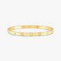 Nomination Pretty Bangles Gold Plated Square Set Cubic Zirconia Medium Bangle 029514/012