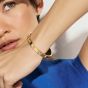 Nomination Pretty Bangles Stainless Steel & Yellow PVD Multi-Colour Cubic Zirconia Small Bangle 029531/024