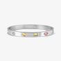 Nomination Pretty Bangles Stainless Steel Multi-Colour Cubic Zirconia Large Bangle 029533/005