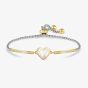 Nomination Milleluci Yellow Gold Tone Plated Mother of Pearl Heart Box Chain Bracelet 028031/070