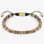 Nomination InstinctStyle Gold Finish Stainless Steel Rhodocrosite Bracelet 027927/087