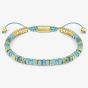 Nomination InstinctStyle Gold Finish Stainless Steel Turquoise Bracelet 027925/033