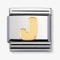Nomination CLASSIC Gold Letters J Charm 030101/10