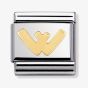 Nomination CLASSIC Gold Letters W Charm 030101/23