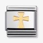 Nomination CLASSIC Gold Spirituality Cross Charm 030105/01