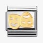 Nomination CLASSIC Gold Daily Life Masks Charm 030110/01