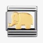 Nomination CLASSIC Gold Animals of Earth Elephant Charm 030112/08