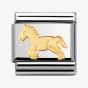 Nomination CLASSIC Gold Animals of Earth Horse Charm 030112/09