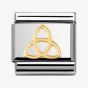 Nomination CLASSIC Gold Celtic Trinity Knot Charm 030119/04