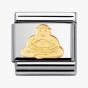 Nomination CLASSIC Gold Spirituality Buddha Charm 030105/06
