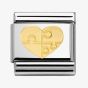 Nomination CLASSIC Gold Love Heart With Puzzle Charm 030116/18