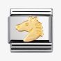 Nomination CLASSIC Gold Animals of Earth Horse Head Charm 030112/10