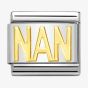 Nomination CLASSIC Gold Writings Nan Charm 030107/17