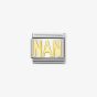 Nomination CLASSIC Gold Writings Nan Charm 030107/17