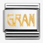 Nomination CLASSIC Gold Writings Gran Charm 030107/18