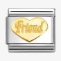Nomination CLASSIC Symbols Friends Heart Charm 030162/76