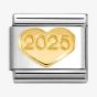 Nomination CLASSIC 2025 Gold Heart Charm 030149/58