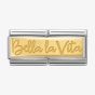 Nomination CLASSIC Gold Engraved Bella La Vita Charm 030710/04*