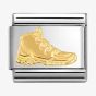 Nomination CLASSIC Stainless Steel & 18ct Yellow Gold Hiking Shoe Charm 030109/46