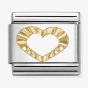 Nomination Classic Symbols Diamond Cut Heart Charm 030149/63