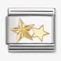 Nomination Classic Symbols Diamond Cut Double Star Charm 030149/65 *