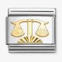 Nomination Composable Classic Etched Starsign Libra Charm 030167/07