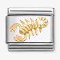 Nomination Composable Classic Etched Starsign Scorpio Charm 030167/08
