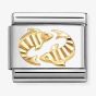 Nomination Composable Classic Etched Starsign Pisces Charm 030167/12