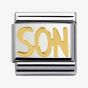 Nomination CLASSIC Gold Writings Son Charm 030107/26