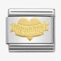 Nomination CLASSIC Gold Symbols Wedding Heart Charm 030162/32