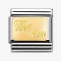 Nomination CLASSIC Gold Engraved Signs Well Done Charm 030121/27