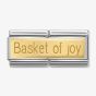Nomination CLASSIC Gold Double Link Basket Of Joy Charm 030710/19