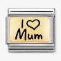Nomination CLASSIC Composable Limited Edition Gold I Heart Mum Charm 030166/01 