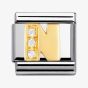 Nomination CLASSIC Gold Letters Cubic Zirconia N Charm 030301/14