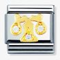 Nomination CLASSIC Gold Zodiac Cubic Zirconia Libra Charm 030302/07