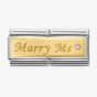 Nomination CLASSIC Gold Double Engraved Marry Me Charm 030730/01