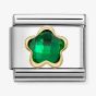 Nomination Classic Green Cubic Zirconia Flower Charm 030615/004