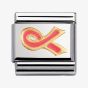 Nomination CLASSIC Gold Daily Life Pink Cancer Ribbon Charm 030208/29