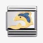 Nomination CLASSIC Gold Animals of the Sea Dolphin Charm 030213/01