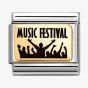 Nomination CLASSIC Gold Music Festival Charm 030166/40