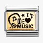 Nomination CLASSIC Gold I Love Music Charm 030166/46